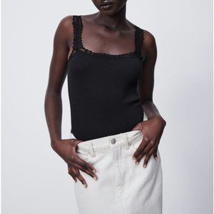 (NWT) ZARA Seamless lace bodysuit